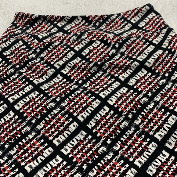 J Jill Skirt Adult Small Red Black Wearever Collection Pencil Skirt Smooth Fit - Picture 2 of 16
